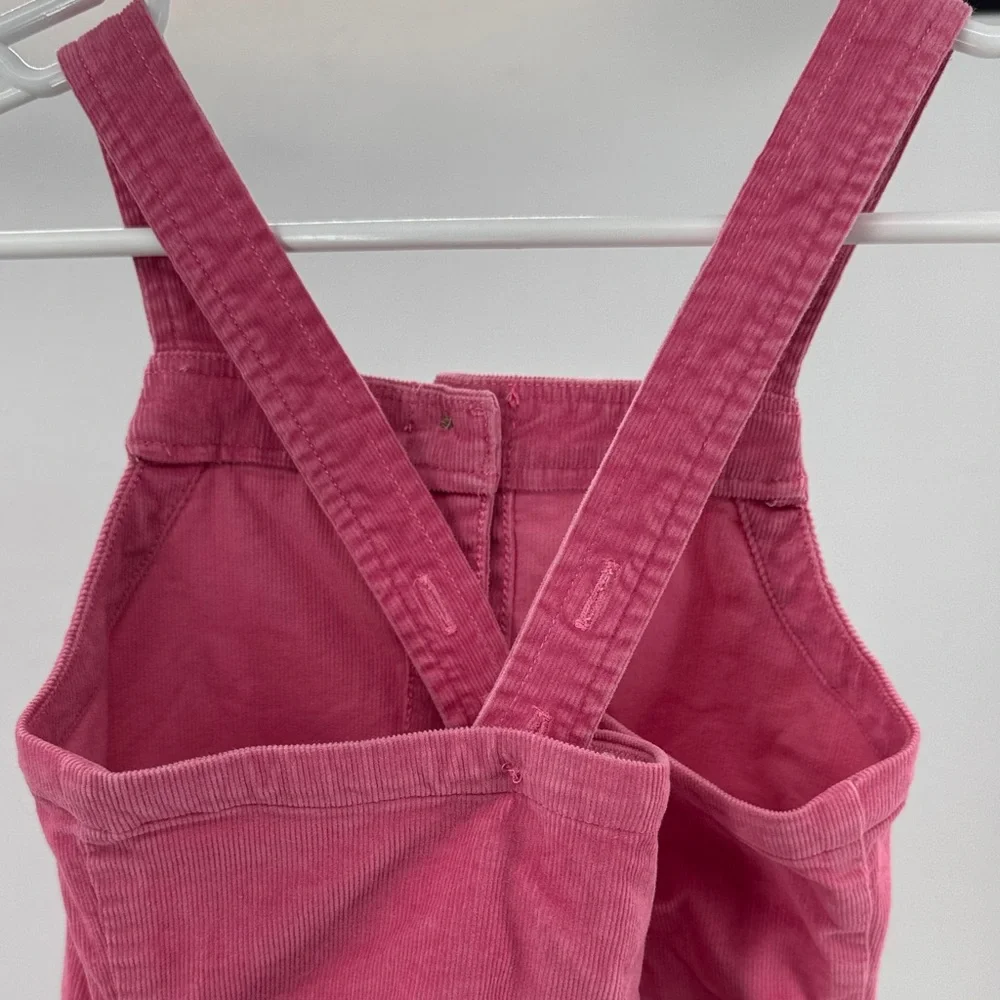 Crewcuts Corduroy Pink Overall dress jumper button front casual preppy 10